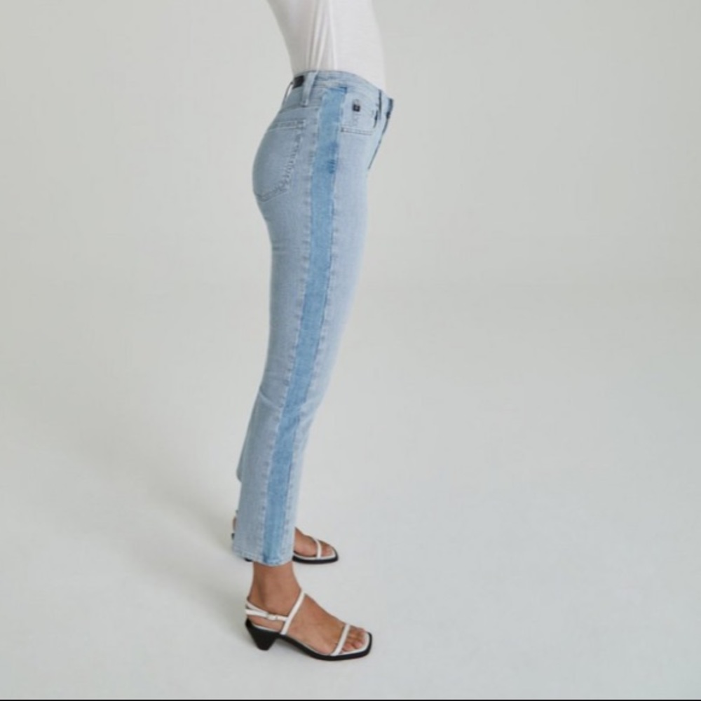 AG Isabelle Side Panel Striped Jeans